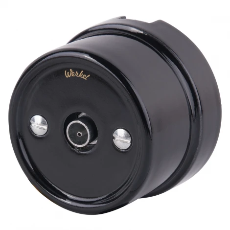 ТВ розетка (черный) Ретро W5683008 (a051449)