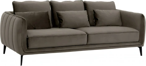 Диван Amsterdam трехместный ОГОГО (арт.698439), (Ткань/Коричневый)