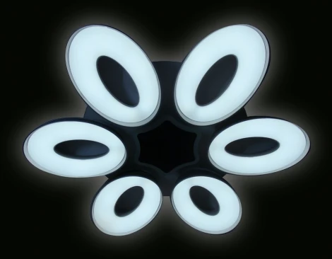 Потолочная люстра Ambrella Orbital Granule FG1022/6+1 WH 144W+80W D1000