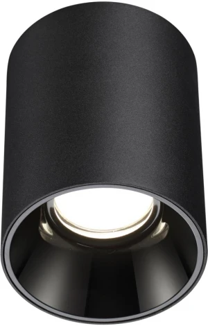 Светильник накладной влагозащищённый Novotech Recte 359422 черный IP54 LED 15W 220V 3000К (круглые)