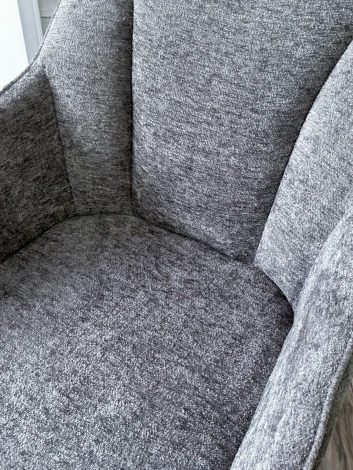 Стул M-City REFLET 3018-17 серый, шенилл / черный каркас