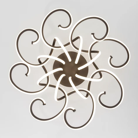 Потолочная люстра Eurosvet Rosca 90136/8 чёрный кофе