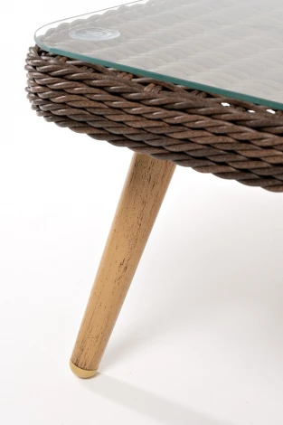 "Прованс" столик журнальный из ротанга, цвет коричневый 4SIS арт.УТ-00006465