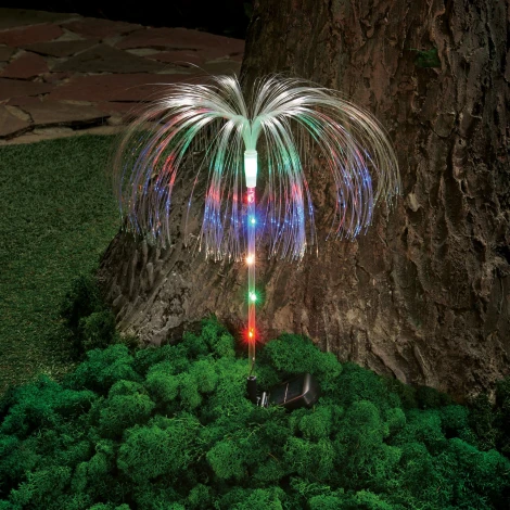 Садовый светильник на солнечной батарее «Медуза». 7 светодиодов, RGB свет, 1*АA Ni-Mh аккумулятор в/к. IP44 Uniel USL-S-821/PT750 JELLYFISH