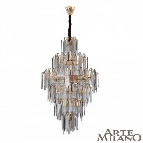 Подвесная люстра большая Arte Milano 1853B.D800.H1300.E14.25 G (220V, на цепи)