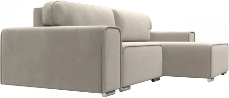 Диван угловой Лига-029 правый угол (Бежевый/Микровельвет) Лига Диванов арт.121917