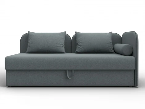 Тахта Лига-094 НПБ (ДСП,ЛДСП,Фанера/Пластик/Рогожка/Серый) Лига Диванов 132527