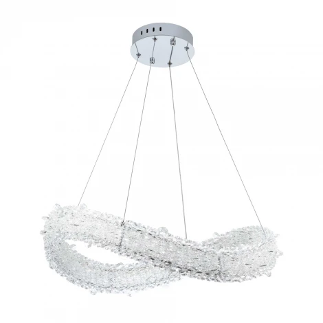 Подвесной светильник светодиодный хрустальный с пультом с регулировкой цветовой температуры и яркости Modelux MODESTYLE MS.5003.600 CR