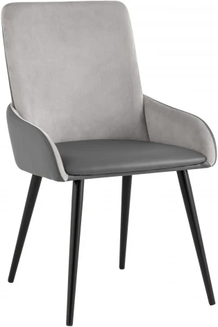 Стул Stool Group Мюнхен экокожа серая велюр серый УТ000035940