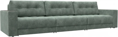 Диван прямой с декором Лига-049 НПБ Лонг Лига Диванов (Велюр) арт.128429