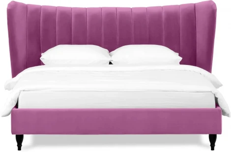 Кровать Queen II Agata L ОГОГО (арт.574723), (Ткань/Розовый)