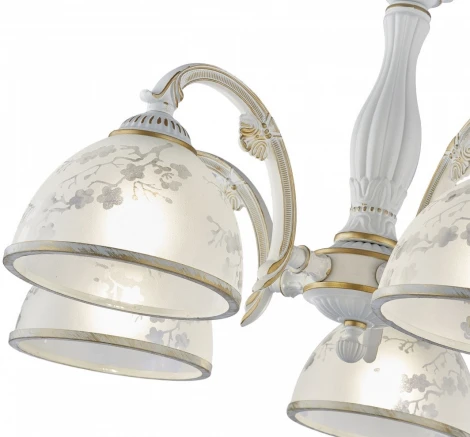 Подвесная люстра Arte Milano AM349737 349737/5 WT+G (220V, на цепи)