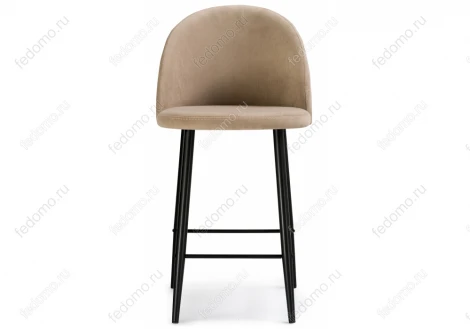 Барный стул Woodville Амизуре бежевый / черный матовый 448661