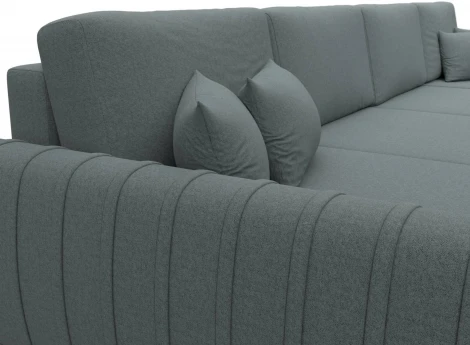 Диван П-образный Лига-057 НПБ Лонг Лига Диванов (Рогожка) арт.129323