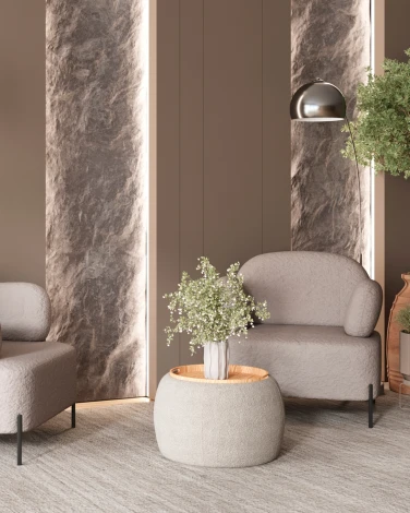 Кресло Stool Group Кэнди ткань букле светло-серый арт.УТ000040026