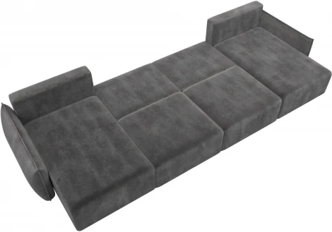 Диван П-образный Лига-051 НПБ Лонг Лига Диванов (Велюр) арт.128693