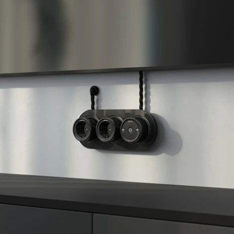 ТВ-розетка (черный) Werkel WL18-02-05 (a036817)