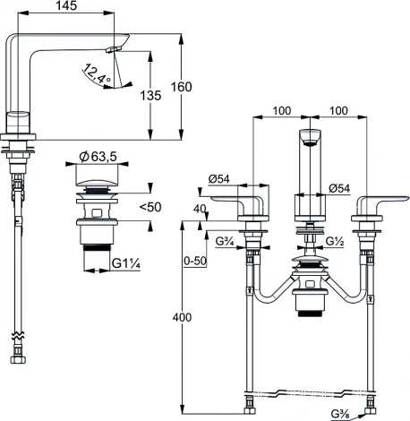 Смеситель Kludi Ameo 413930575 для раковины
