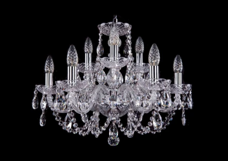 Подвесная люстра Bohemia 1406 1406/6+3/195/Ni