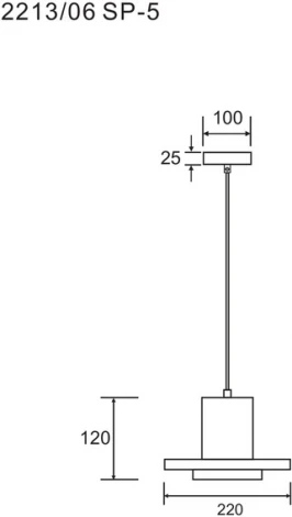 Подвесной светильник Divinare Cottero 2213/06 SP-5 (220V, на проводе, круглые)