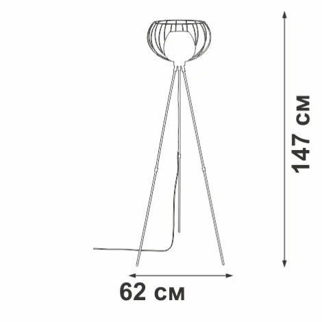 Торшер на треноге Vitaluce V3100-1/1P (220V)