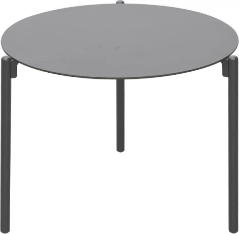 Стол журнальный уличн."Атмосфера"(M) антрацит d60см Garda Decor арт.39AR-T241 (Black)