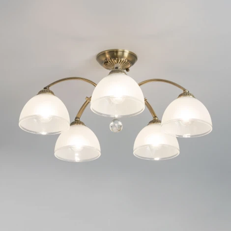 Потолочная люстра на штанге Citilux Франческа CL417153 (220V, хрусталь, подвески)