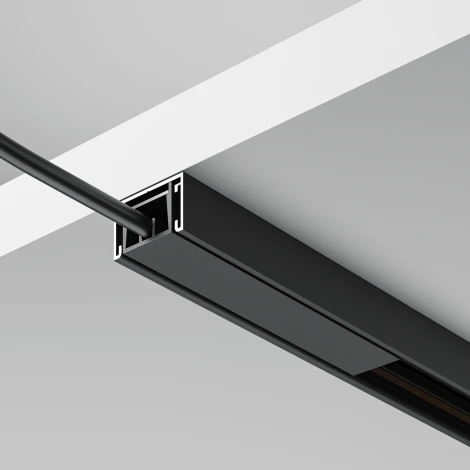 Шинопровод магнитный  2м накладной Basity, черный Maytoni Busbar trunkings Basity TRX172-112B