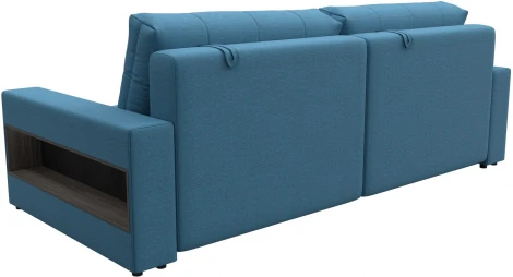 Диван прямой с полками Лига-053 НПБ Лига Диванов (Рогожка) арт.128887