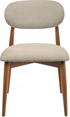 Стул Bradexhome Lucas 3 латте букле с ножками цвета орех