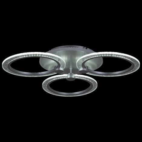 Потолочная люстра светодиодная на штанге с пультом регулировкой яркости и цветовой температуры Reluce 20433-0.3-3+1L SIL (220V)