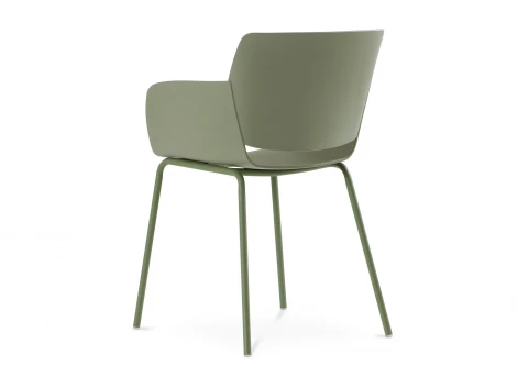 Комплект стульев Glan 4 шт. ОГОГО Обстановочка! 966354 (Пластик/Оливковый)