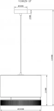 Подвесной светильник Moderli Gela V10629-1P (220V, на проводе, круглые)
