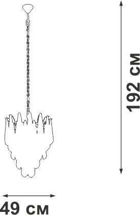 Подвесная люстра Vitaluce V5886-8/7 (220V, на цепи)