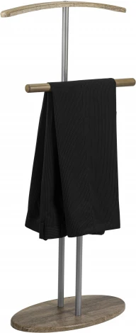 Вешалка костюмная Дэви 2 металлик/дуб крымский состаренный от фабрики Mebelik