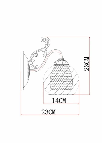 Бра Arte Lamp Charlotte A7062AP-1WG