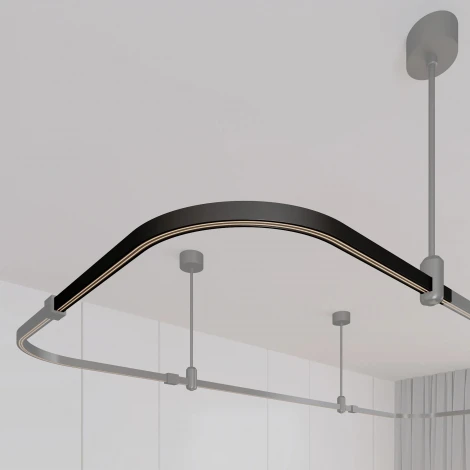 Трек модульный (шинопровод) ART-APRIORI-TRACK-ANGLE-A-1722-500х500 (BK) (Arlight, IP20 Металл) 049332 (48V)