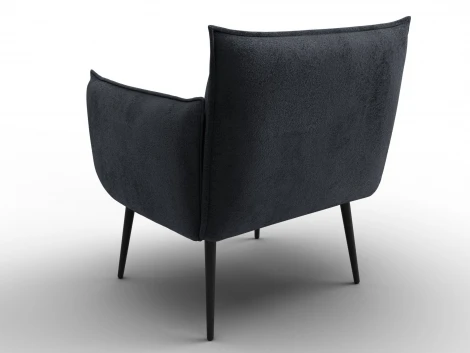 Кресло Лига-083 (Фанера/Металл/Велюр/Темно-серый) Лига Диванов 132321