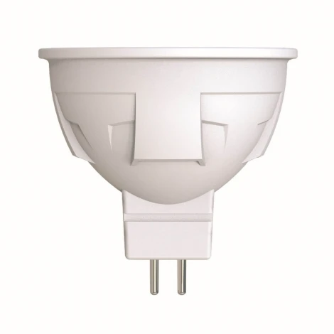 Лампочка светодиодная полусфера белая GU5.3 6W 4000K Uniel LED-JCDR 6W/NW/GU5.3/FR/DIM PLP01WH