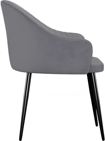 Стул DikLine 440 C56 серый, ножки черные арт.00-00072791