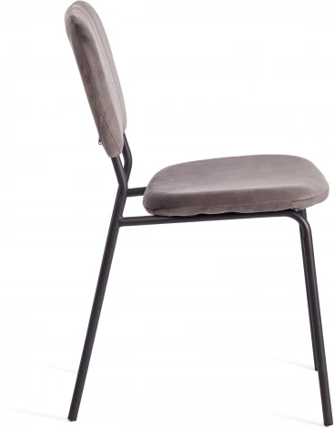 Обеденный стул Tetchair CAROL (Металл,Вельвет/Темно-серый,Черный)