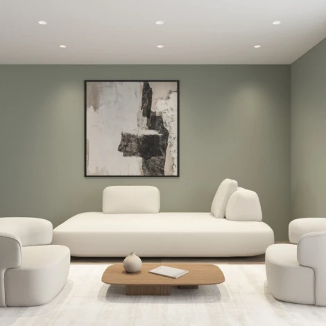 Точечный встраиваемый светильник под шпатлевку Denkirs Spot Hide DK2140-WH