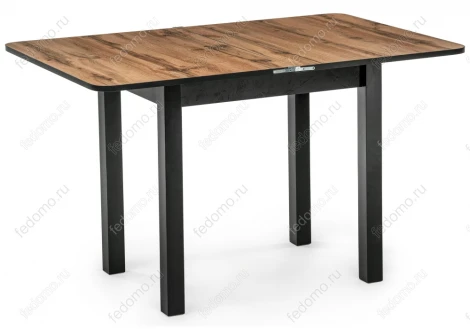 Стол Woodville Энлей 80 черный / дуб вотан 471767