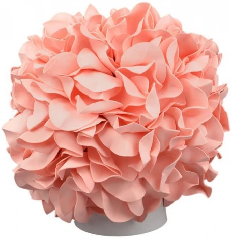 Интерьерная настольная лампа Uniel Гортензия ULW-R07 T/3000K/150C/A Белый/Лосось (220V, цветы, лепестки)