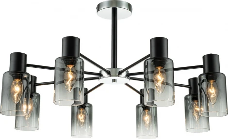 Потолочная люстра на штанге Diversity Escada 2120/8P E14*40W Black (220V)