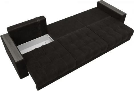 Диван прямой с декором Лига-049 НПБ Лонг Лига Диванов (Велюр) арт.128431