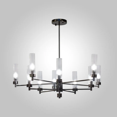 Подвесная люстра на штанге AM Group INDIGO INDIGO SP10 PEARL BLACK (220V)