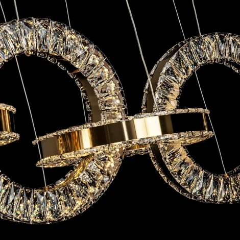 Подвесной светильник светодиодный хрустальный с регулировкой цветовой температуры Modelux MODELUX ML.9041.1080 BS