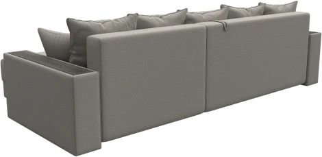 Диван угловой с декором и полкой Лига-050 НПБ Лига Диванов (Рогожка) арт.128586