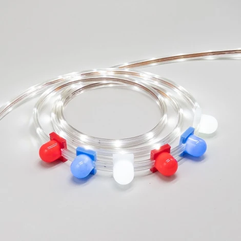 Светодиодная лента LTC Герметичная Белая 220В, SMD2835, 24LED/м, 6000К, IP65, Бухта 100м Laitcom NL-H1-2W